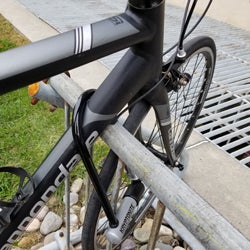 the best security is a high-quality u-shaped lock through the bike frame, wheel and bike rack